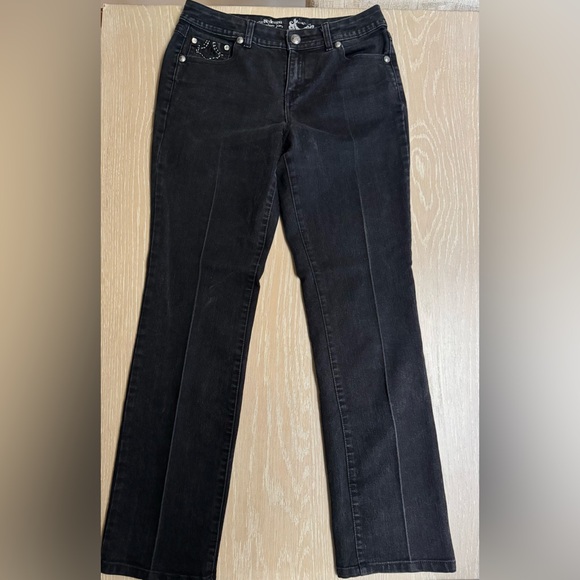 Style & Co. Denim - Style & Co. Premium Embellished Straight Leg Jeans